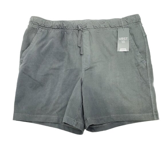 NWT VRST Men's 7'' Washed Twill Terry Short Size 2XL Gray/Black NEW - Picture 9 of 10